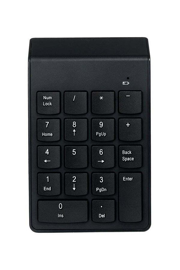 Generic-18 Keys Low Noise Mini Numeric 2.4G Wireless Waterproof Keypad Black 1