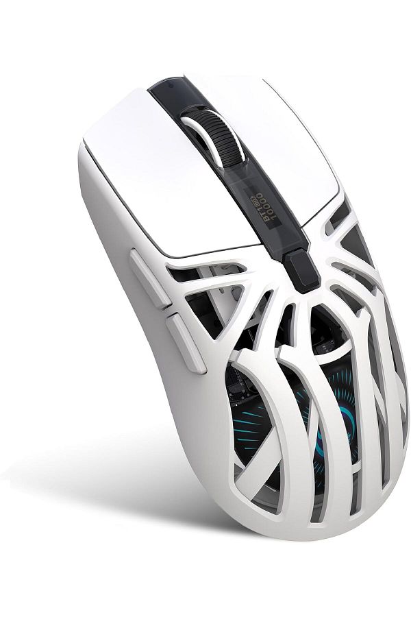 ROCK POW-Wireless Gaming Mouse, Triple Mode Bluetooth/2.4G/Wired, 6 Buttons with Adjustable DPI up to 10000, 1