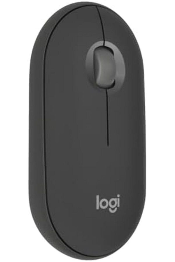 logitech-Pebble Mouse 2 M350s Slim Bluetooth Wireless Mouse, Portable, Customisable Button, Quiet Cl 1