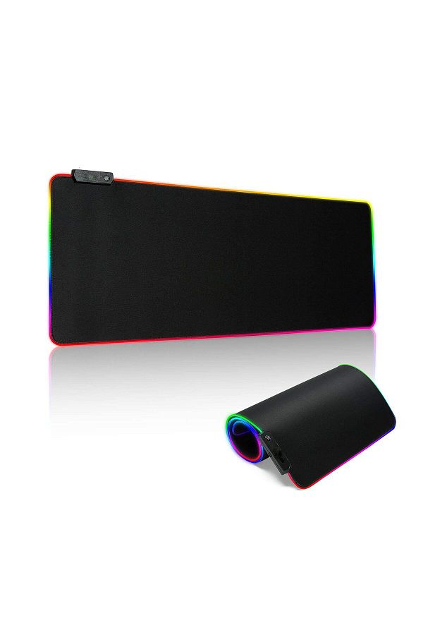 FlashHawk-Large RGB Gaming Mousepad with Nonslip Base 14 Kinds of RGB Lights Mode for Live Broadcasting 1