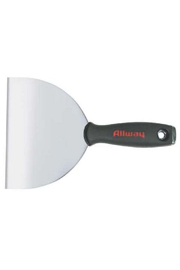 ALLWAY-Soft Grip Handle Carbon Steel Flexible Joint Knife Black and Silver 1