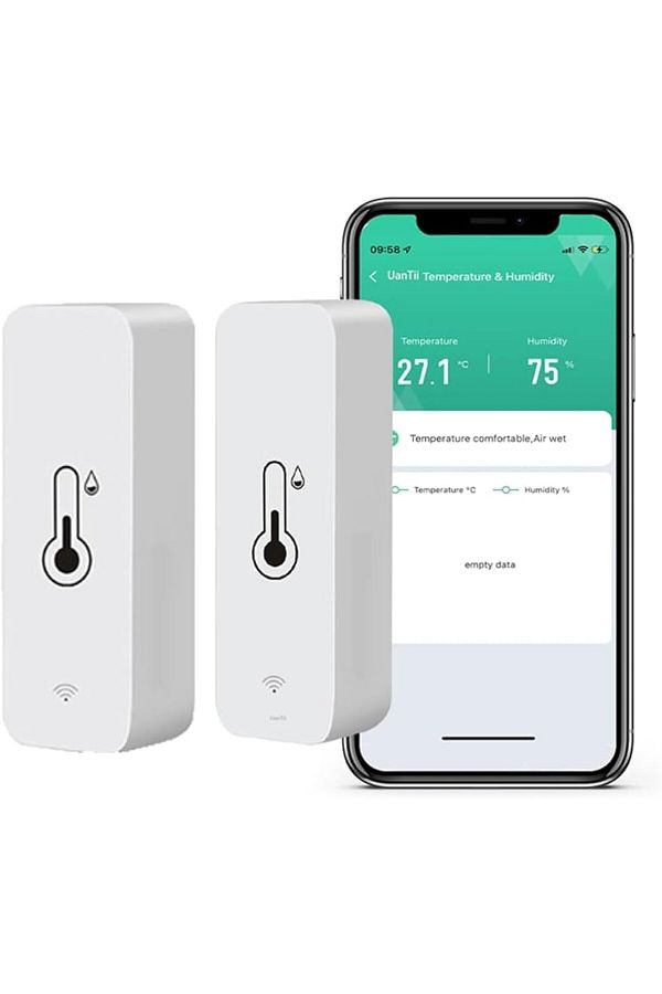 UanTii-Smart Temperature Humidity Sensor Tuya Smart WIFI Indoor Hygrometer 1