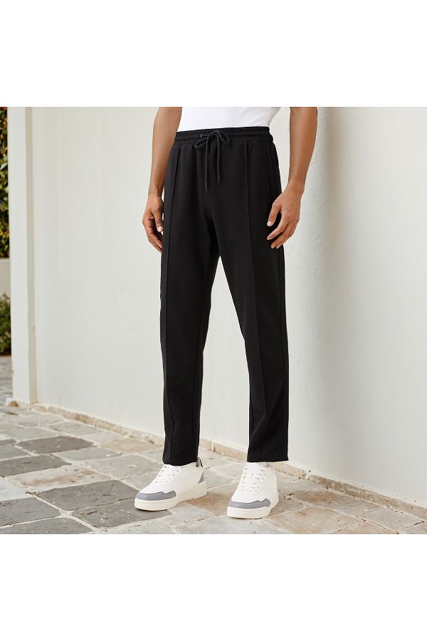 Kappa-Kappa Panelled Track Pants with Drawstring Closure and Pockets 1