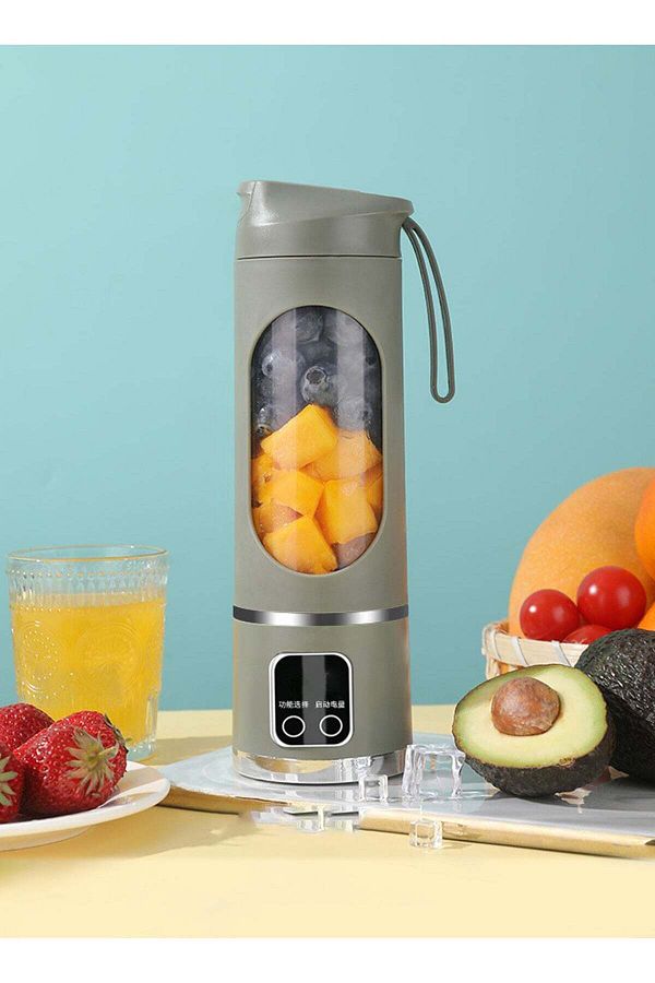 Unspecified-Portable Blender with LED Battery Display, 450ml Capacity, Ice Crushing Power - Rechargeable Smoothi 1