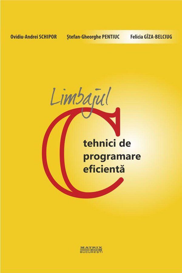 Editura Matrixrom-C language - efficient programming techniques, Stef 1