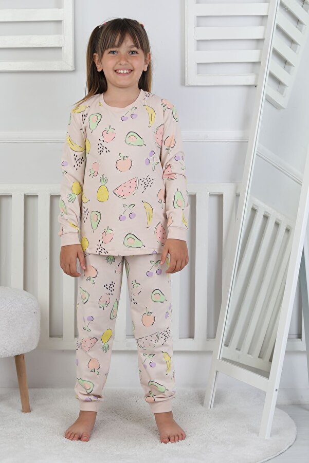zuzunga Fruit Patterned Kız Çocuk Pijama Takımı