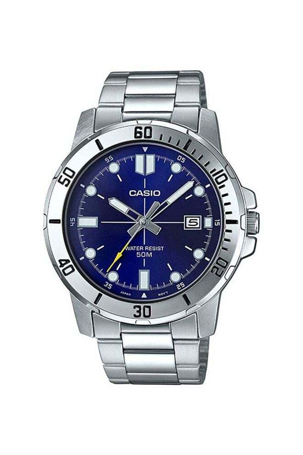 Casio-Casio Analog Watch with Stainless Steel Strap MTP-VD01D-2EVUDF 1