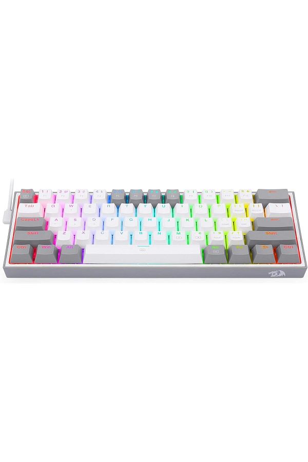 REDRAGON-K617 Fizz 60% Wired RGB Gaming Keyboard - 61 Keys Hot-Swap Compact Mechanical Keyboard with 1