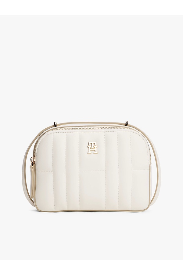 Tommy Hilfiger-TH FEMININE CONV CAMERA BAG Geantă cremă pentru femei AW0AW17453Z00 1