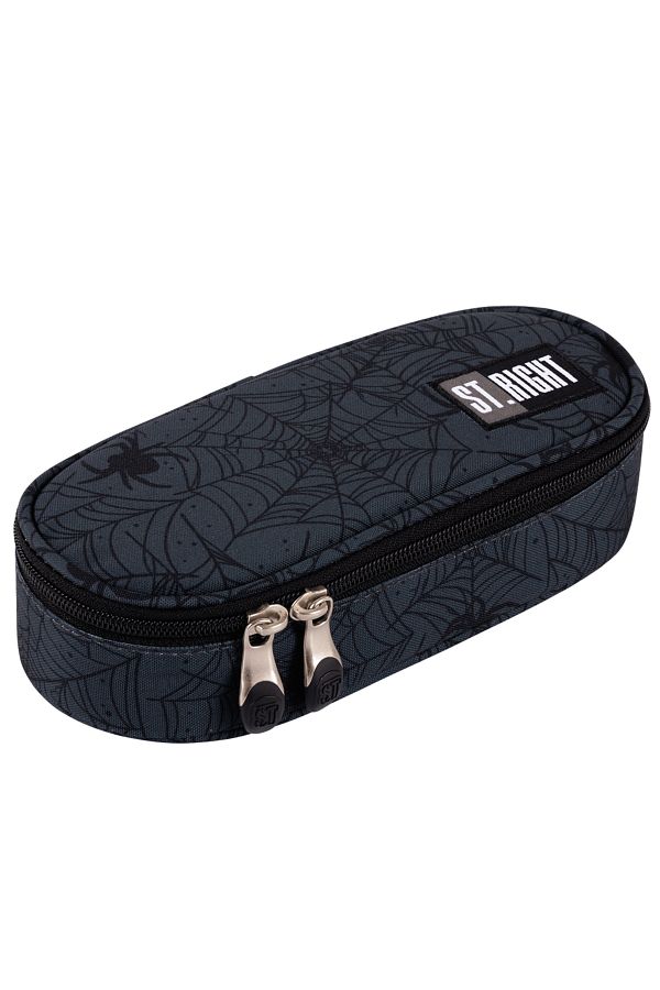 St.Majewski-Pencil case, 1 compartment, 1 extension, oval, Majewski, Spider Web Collection 1