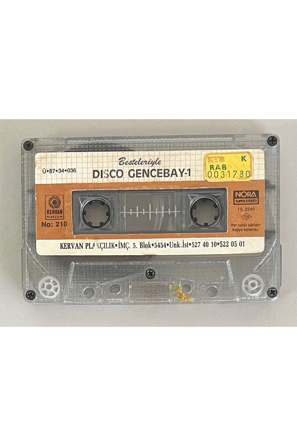 Plakevi İzmir-Disco Gencebay with Orders 1 Cassette (There Is No Cardboard, It Is Only a Cassette Period Paper Printing) 1