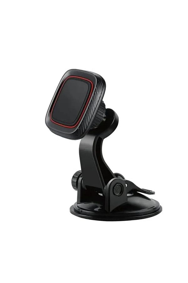 SKYDDAR INNOVATION-Suport auto magnetic, rotație 360°, compatibilitate universală, (S6), negru roșu, set cu autocolant 1