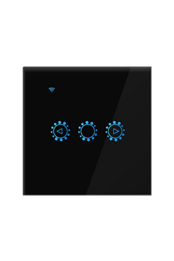 TECHSTAR-Întrerupător tactil inteligent, wireless 2,4 GHz, variator de intensitate, sticlă securizată, design modern, iluminare LED, 1