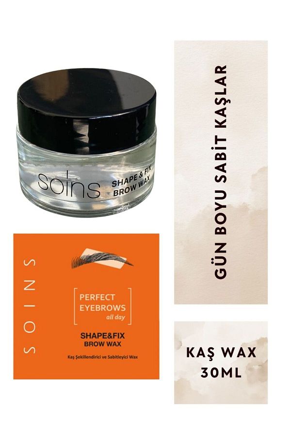 Soins Organic-Soins Nourishing, Herbal Eyebrow Styling and Fixing Shape & Fix Brow Wax Transparent 30 ml 1