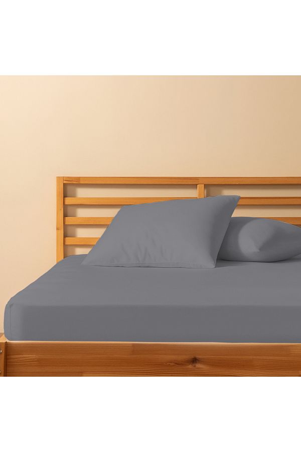 Lief Home-100% Cotton Double Fitted Sheet 180X200+25 |   50X70 Pillow Case (2 Pieces) 1