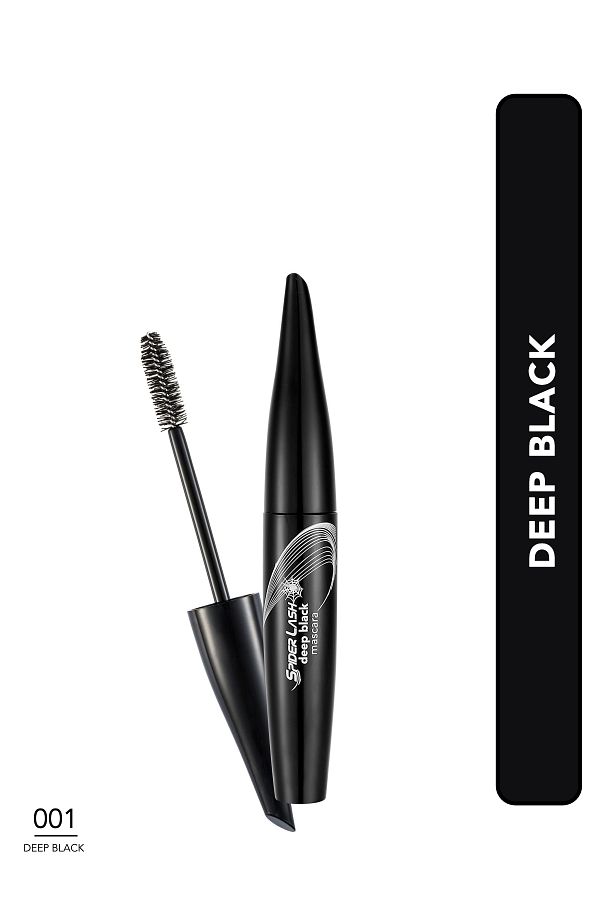 Flormar-Volumizing Mascara (BLACK) - Spider Lash Mascara - 001 Deep Black -8690604110643 1