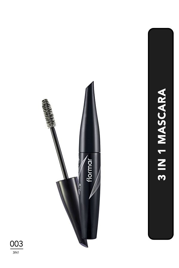 Flormar-Volumizing 3 Effects in 1 Mascara (Black) - Spider Lash Mascara - 003 -8690604110667 1