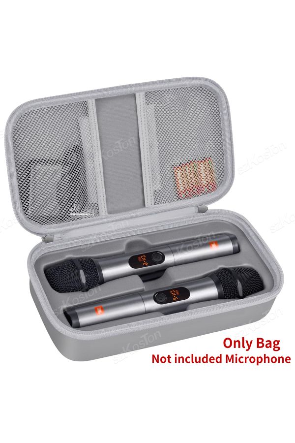 Choice-حافظة ميكروفون لاسلكي رمادية اللون لنظام الميكروفون اللاسلكي Jbl Partybox ثنائي الميكروفون الغنائي كاريوكي ثنائي M 1