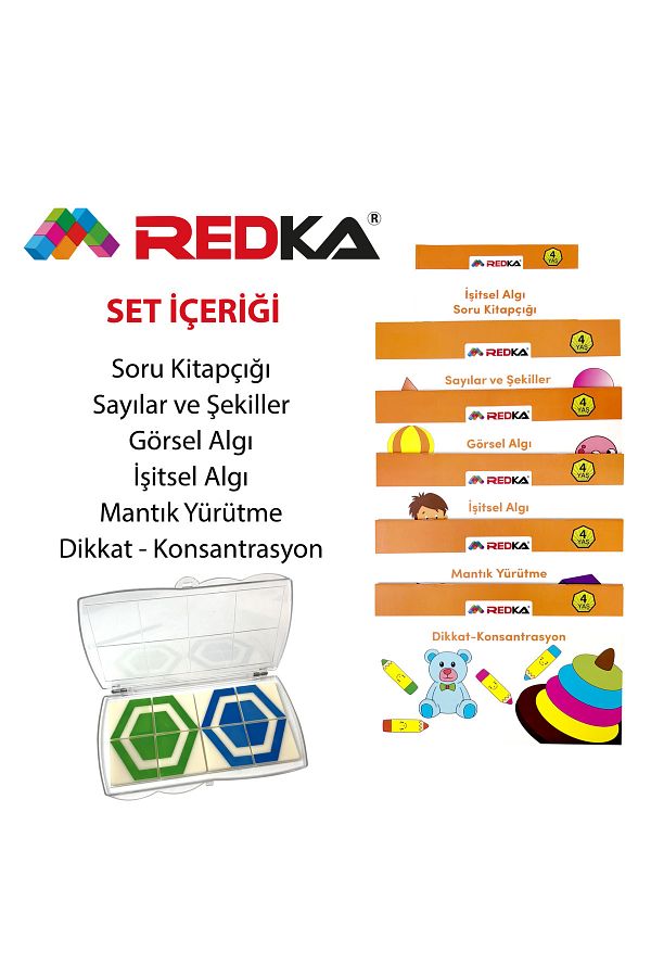Redka-Visual and Auditory Attention Enhancement Set - 4 Years Old Box Game Mind Game 1