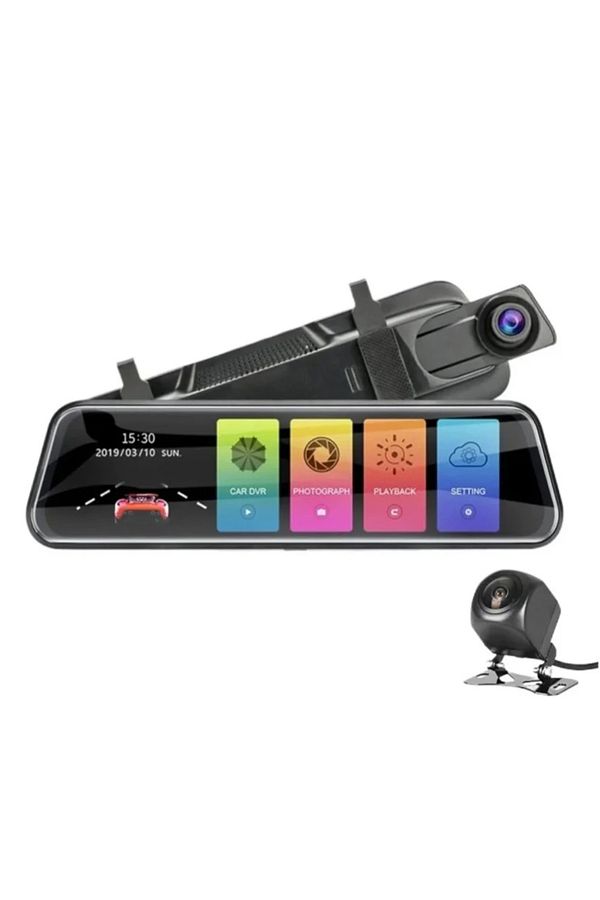 Denx-4K Front and Rear Dash Cam Car Front Mirrors with Camera 1