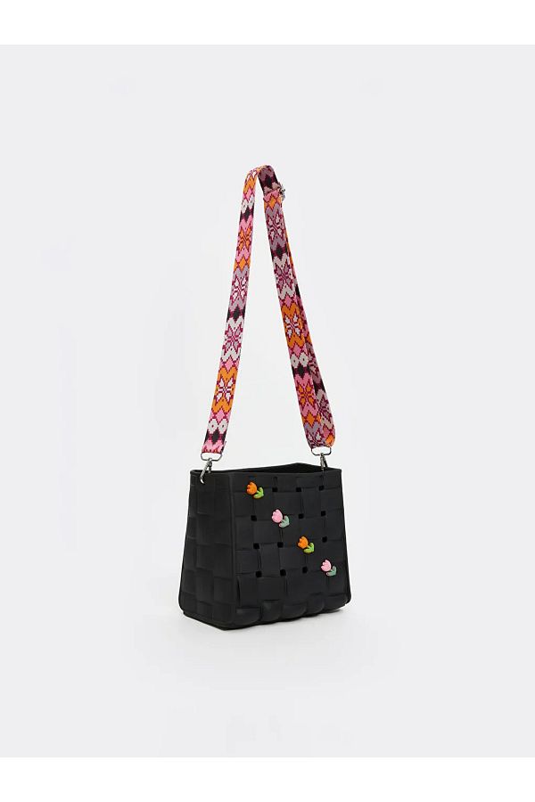LC Waikiki-Lcw Steps Black Women's Shoulder Bag with Removable Strap 1