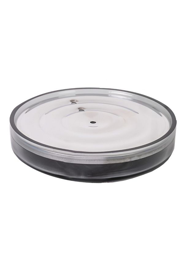 Prima Nova-Lima XL Elegant and Modern Design Round Plastic Soap Dish Transparent 1