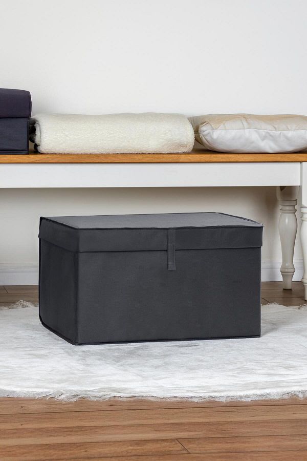 FORSACE-2 Pieces Multi-Purpose Laundry Storage Organizing Etc. Bin Box Maxi 50X40X30 cm Anthracite 1