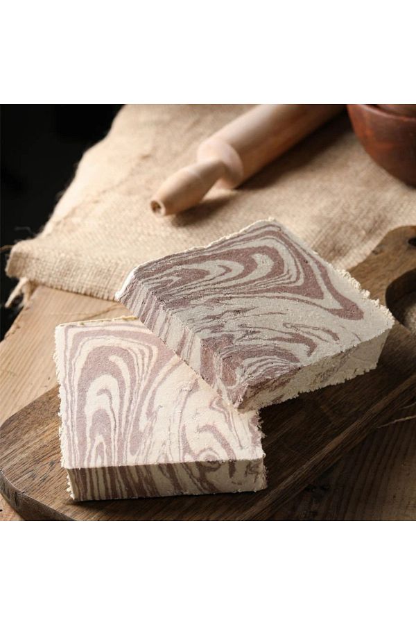 İNANÇ FIRIN-Faith Bakery Cocoa Tahini Halva 1 kg – Traditional, No Additives, Intense Cocoa and Tahini Flavor 1