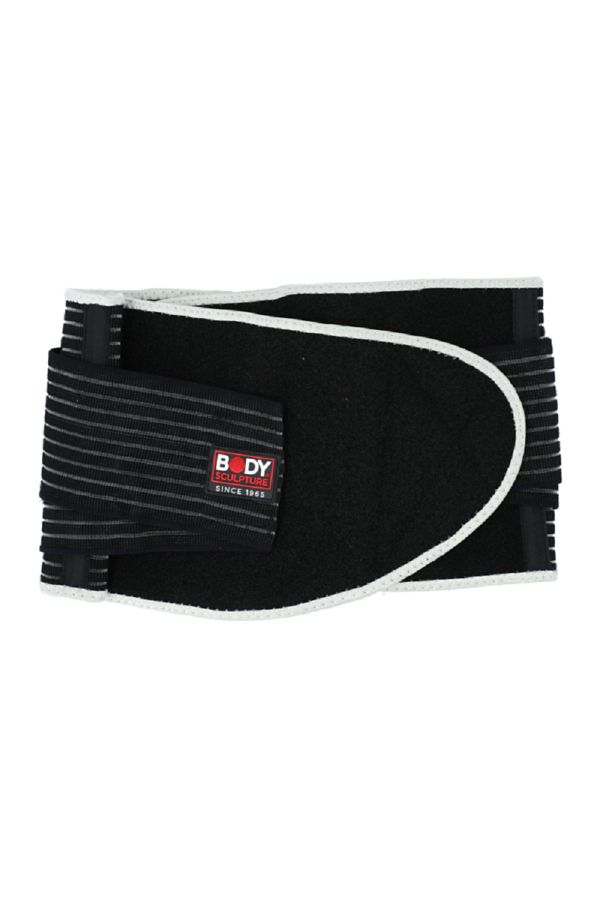 BODY SCULPTURE-Hook and Loop Closure Breathable Back Support with Terry Cloth Black 1