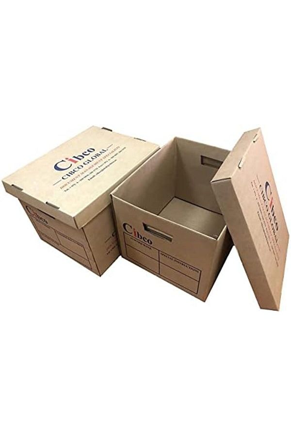 Cibco-Pack of 5 Boxes - A4 File Storage Box/Document Storage Box/Archive Box/Shipping Box/Storage Bo 1