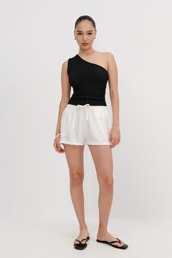 Addax-Elastic Waist Shorts Ş10474 1