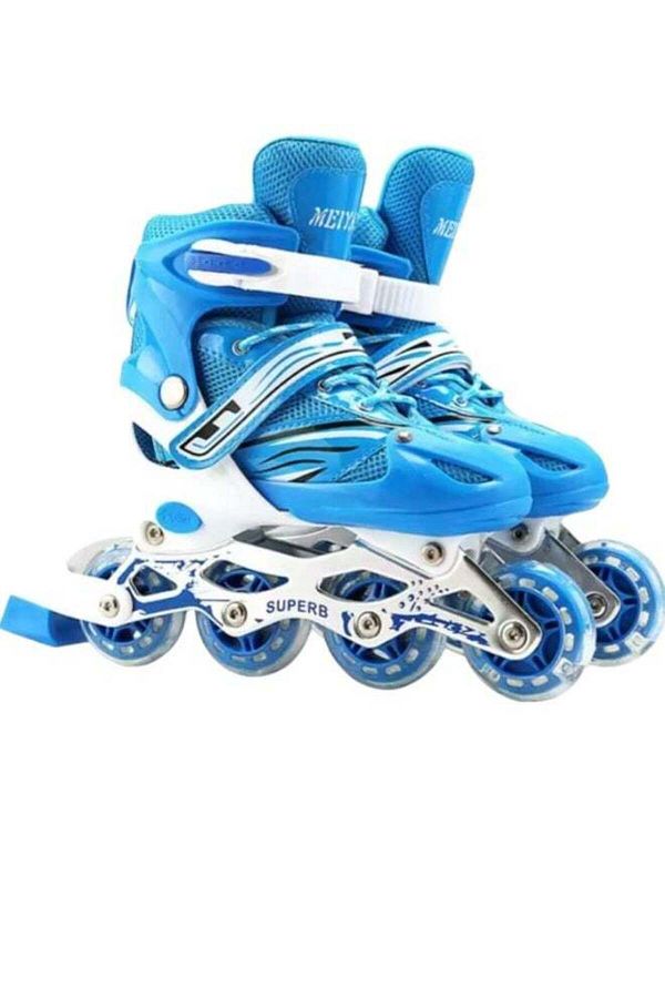 Toybox-Adjustable Roller Skates with Light Up Wheels, Professional Inline Skating Shoes, Lighting Wheel Com 1