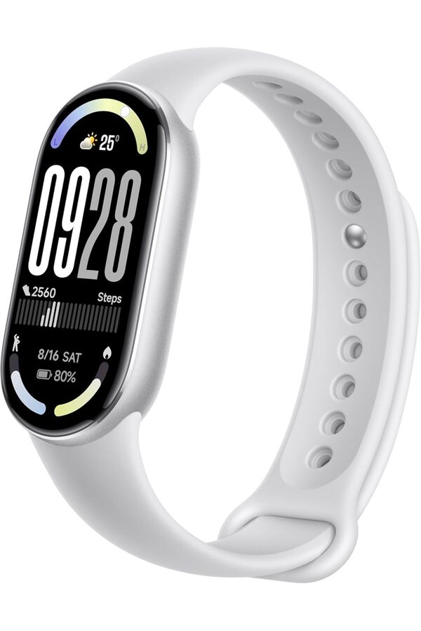 Xiaomi-Smart Band 10 with AMOLED 1.75-Inch Display, Up to 21 Days, Frosted Silver 1