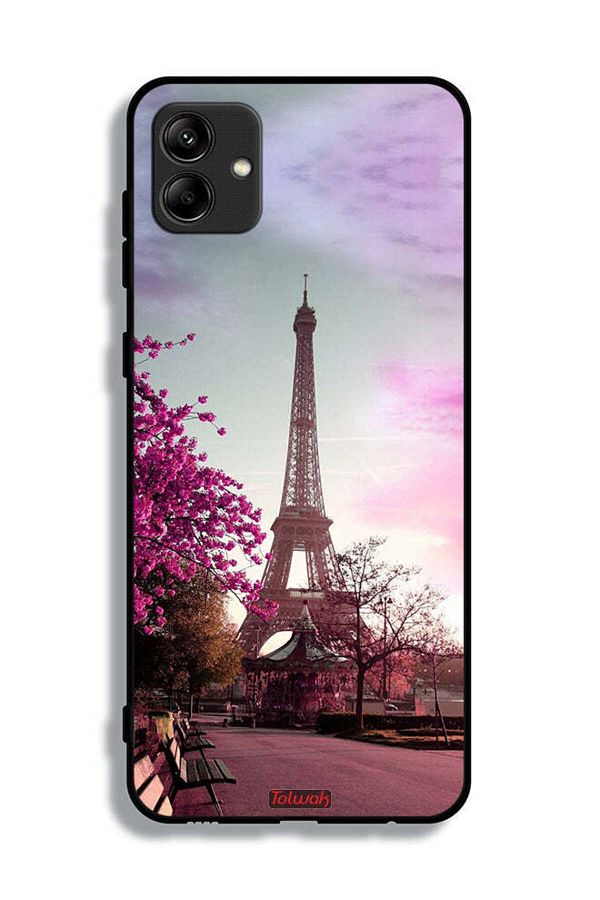 Tolwak-Samsung Galaxy A04 Protective Case Cover Eiffel Tower 1