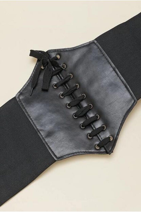 Tessero-Wasp waist shaper corset, drawstring model, elastane, Tessero, universal size, black 1
