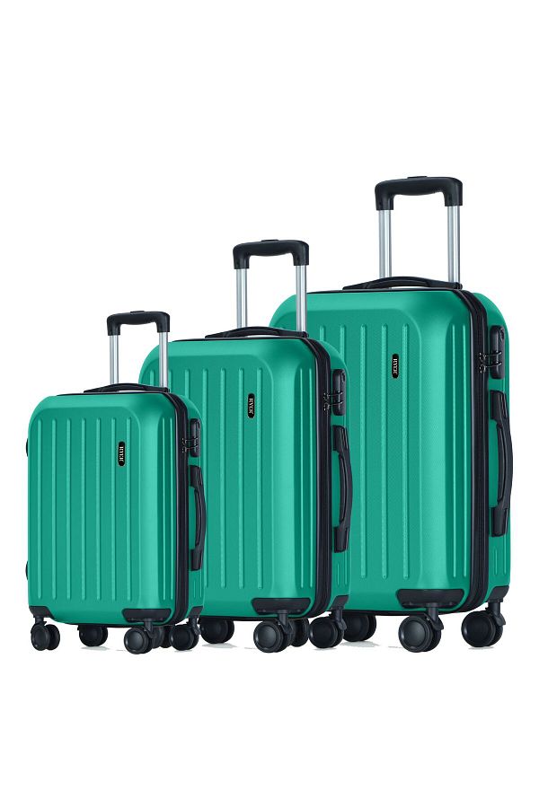 OEM-Set of 3 Trolleys, 36L, 70L and 100L, Combination lock, 4 wheels with 360° rotation 1
