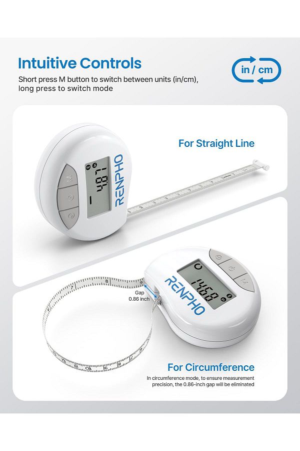 RENPHO-Smart Body Measuring Tape with Bluetooth - Renpho 1