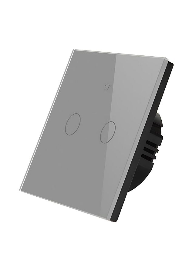 ARMY STORE-Smart touch switch, Wifi, 2 channels, 10A, Gray 1