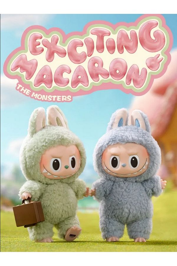 Pop Mart-Labubu Vinyl Face Plush Blind Box Macaron Random Shape in 1 Box 1