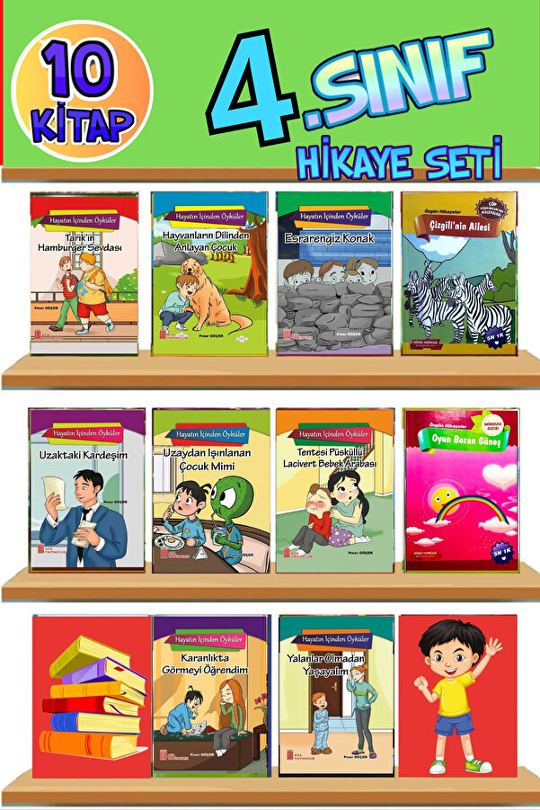 GÖNÜL YAYINCILIK 4.sınıflar Için Okumayı Sevdiren Özgün Hikaye Seti