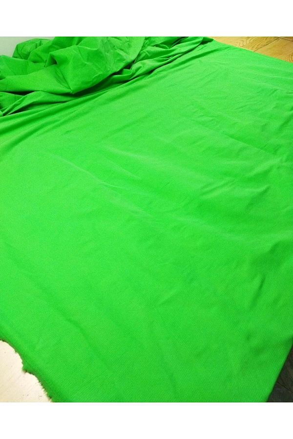 Kumaş Parça-Țesătură din bumbac cu dungi verzi - Dimensiune elastică (lățime 140 cm x lungime 140 cm) 1
