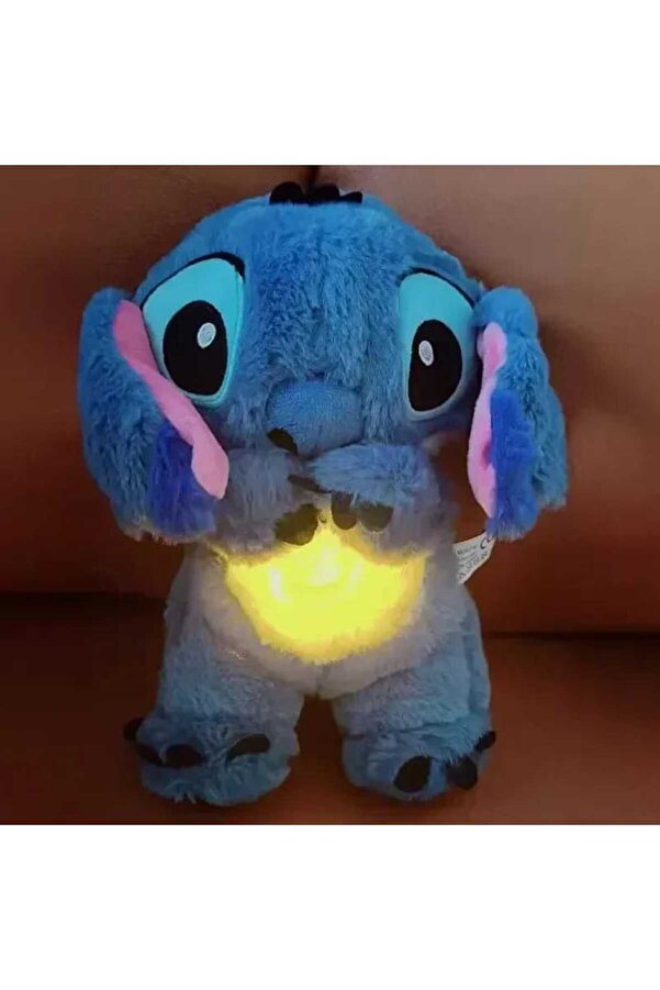 TrendTopic Nefes Alan Peluş Uyku Arkadaşı Stitch Mavi Renk