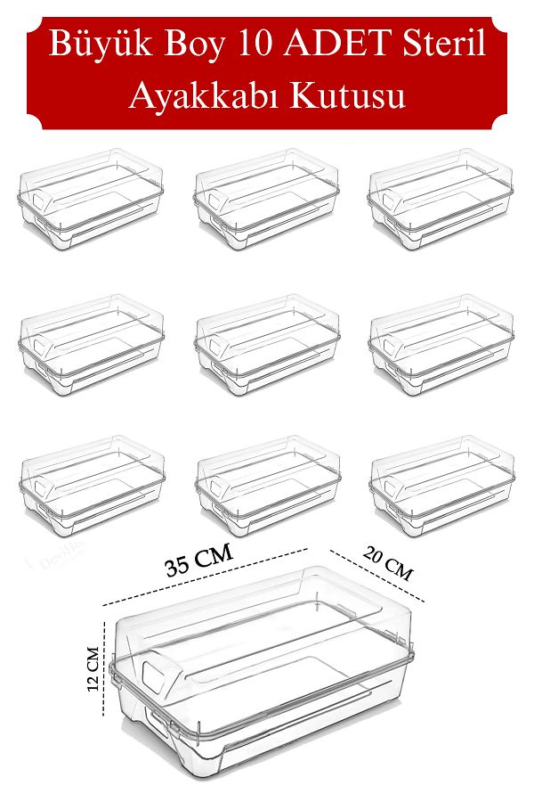DOVİHOME-Set of 10 Men's Shoe Storage Box Set 1