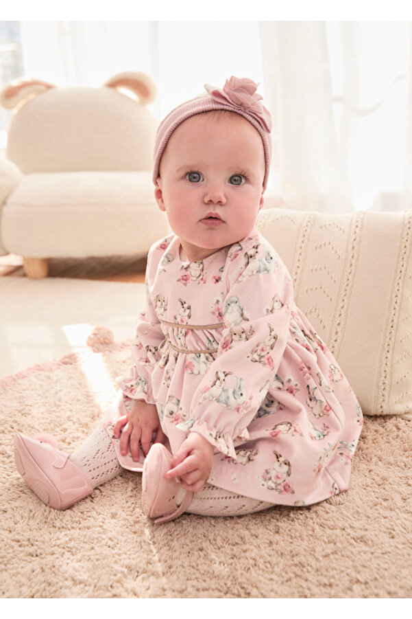 Mayoral Kışlık Kız Bebek Elbise Tavşanlı