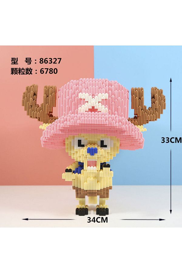 Takara Tomy-B New Giant Diamond Small Particle Puzzle Toy Assembly Building Blocks Luffy Joba One Piece Series . 1