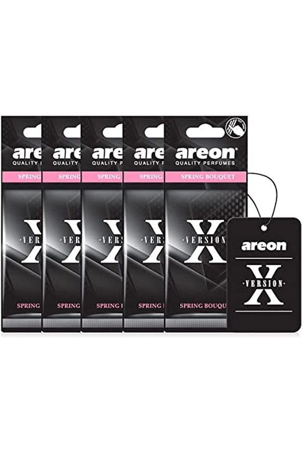 Areon-أريون - معطر جو إصدار X برائحة باقة الربيع - (عبوة من 5 قطع) 1
