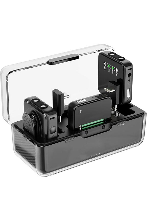 LUDORA-Lavaliera wireless, conectare wireless 2.4G, reducere zgomot, compatibil android/ios/camera video 1