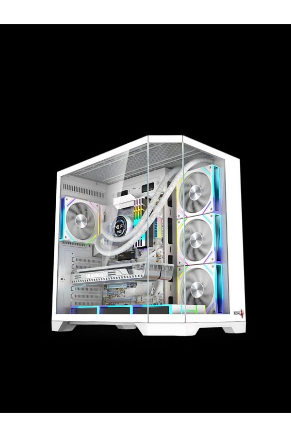 PC'GEN-Gaming PC I7-14700f, 32GB DDR5 RAM, 1TB NVMe SSD, without graphics card, white 1