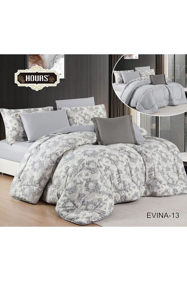 HOURS-Horse Navran 7-piece comforter set with a modern and distinctive pattern, double-sided EVINA-013A 1