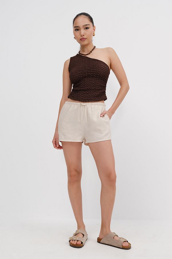 Addax-Elastic Waist Shorts Ş10474 1